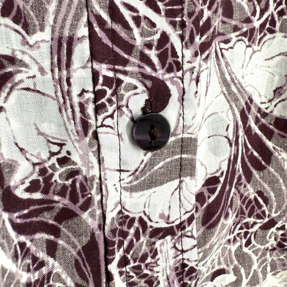 Coldwater Creek Sz Large 14-16 Long Sleeve Purple Blouse Shirt Top Mature Fall - Picture 4 of 8